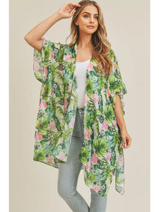 High Tides, Good Vibes Kimono