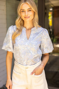 Forever Poised Jacquard Top