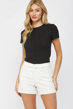 Load image into Gallery viewer, Fit to Fold White Denim Shorts
