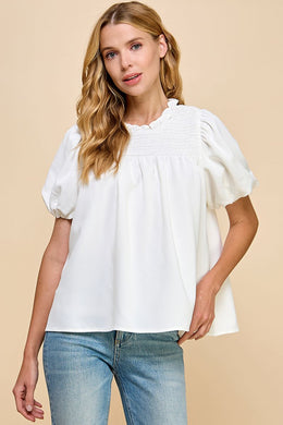 Whole Lotta Love Top-White