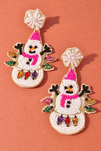 Winter Wonderland Snowman Earrings