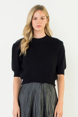 Breezy Loom Top - Black