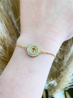 Scarlett Cross Adjustable Bracelet
